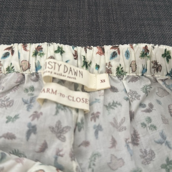 Christy Dawn Blake Pajamas in Fauna Cream (XS/hemmed to be petite friendly) - Picture 5 of 9